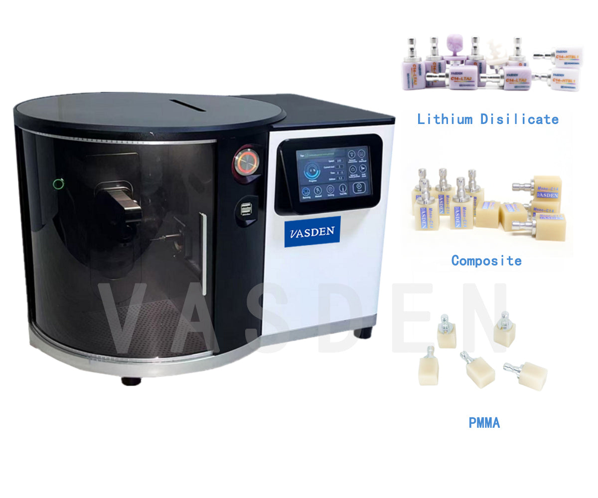 VAS-350D Glass Ceramic Milling Machine Dental CADCAM Lithium Disilicate Cutting Equipment