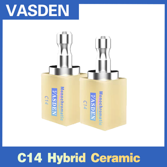 VASDEN C14 Dental Monochromatic PMMA Mono Shade Hybrid Ceramic Block