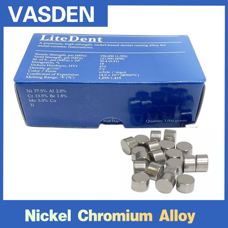 LiteDent Dental Porcerlain Ceramic Metal NICR Nickel Chromium With Ber ...