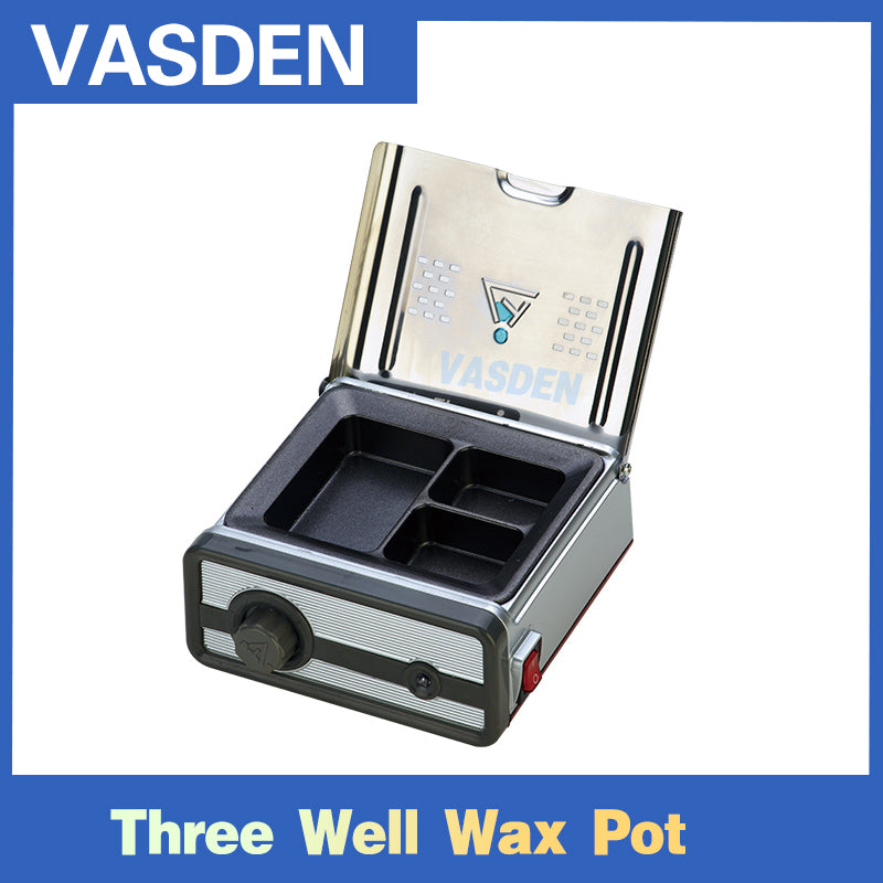 Dental wax melter and wax knife three well wax pot