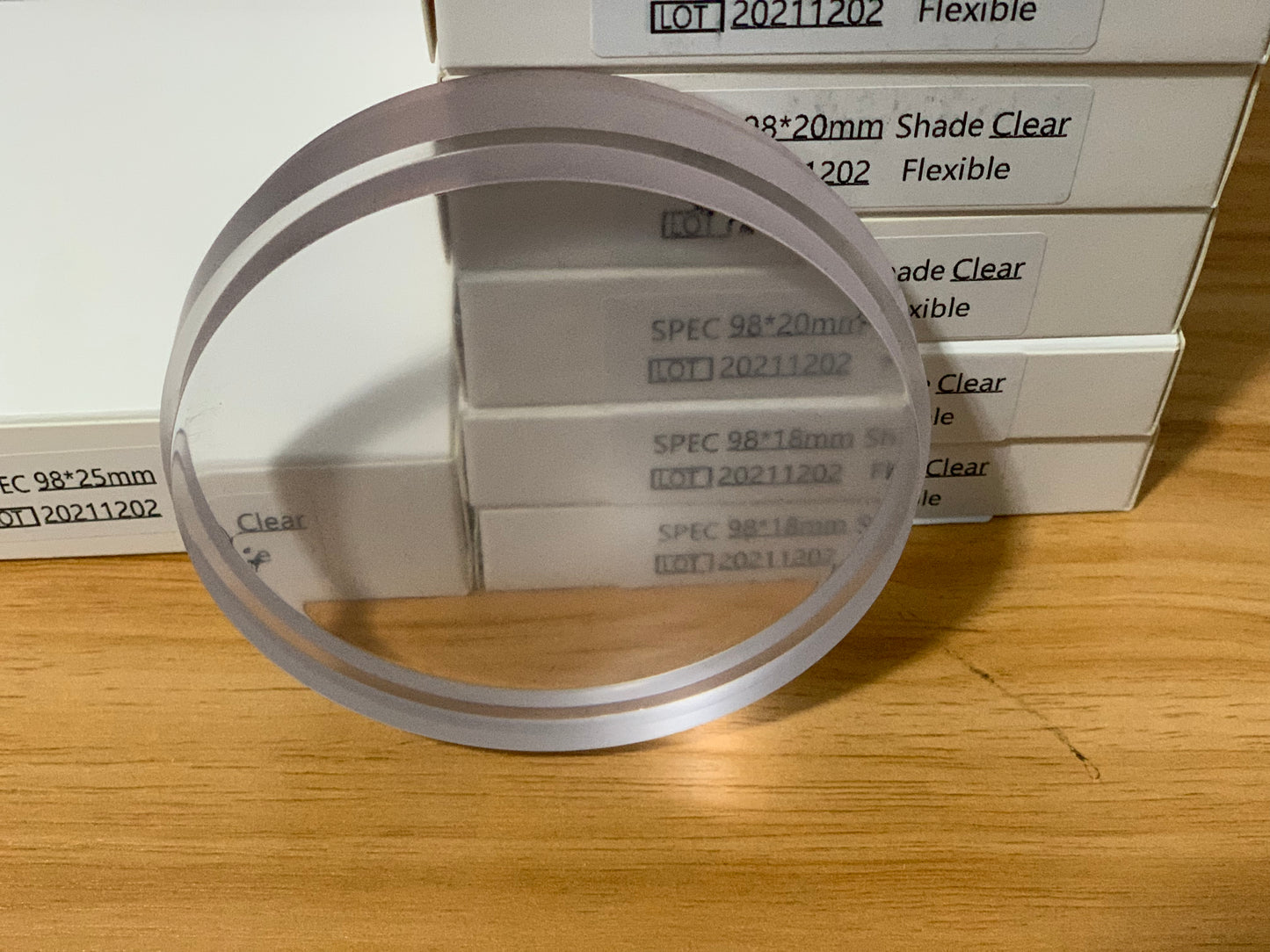 PMMA Flexible Pesin Disc 98mm کەرەستەی ئەسیتال ددانی درووستی بەشەکی